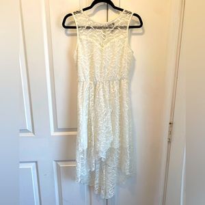 White Lily Rose Mini Dress